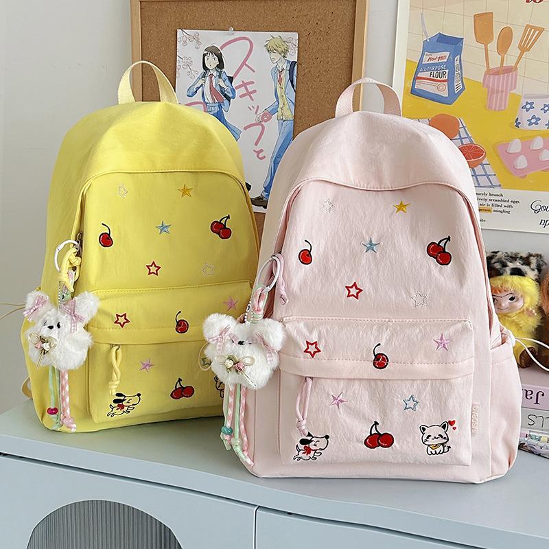 Schoolbag New Small, Fresh and Large-capacity Backpack for Junior High School Students Women's Japanese Lightweight and Versatile Schoolbag Going Out