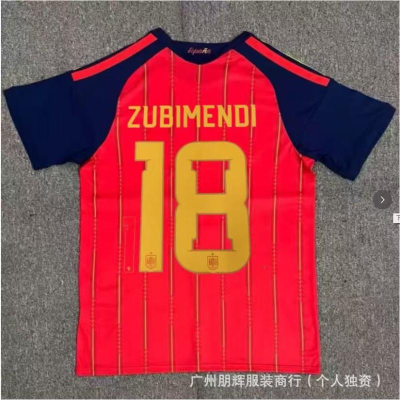 Spain National Team Home Soccer Jersey 2026 Custom Name 19 Yamal Short Sleeve Cycling Men Women