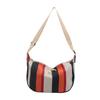 Striped Large Capacity Women's Bag New Casual Shoulder Bag Fashionable Commuter Dumpling Bag Lightweight Sports Crossbody Bag