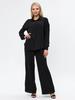 French Casual Two-Piece Loungewear Set: Relaxed Shirt and Pants for Women