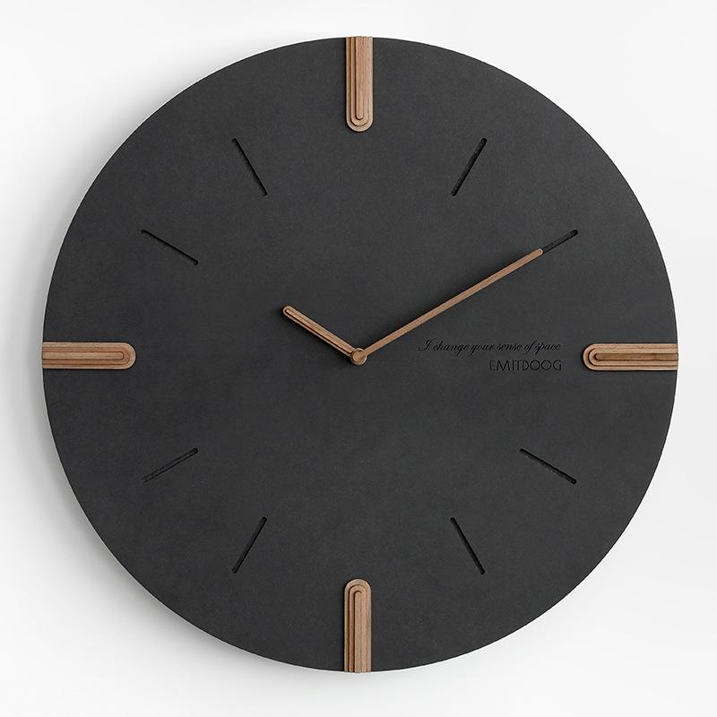Modern Wall Clock Living Room Wall Watch Minimalist Bedroom Round Silence Clock Nordic Entrance Hall Decoration Accessories