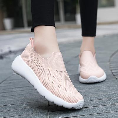 Women Casual Shoes Sneakers Slip On Flats Women Loafers Fashion Mesh Breathable Platform Female Walking Sneakers Tenis Feminino
