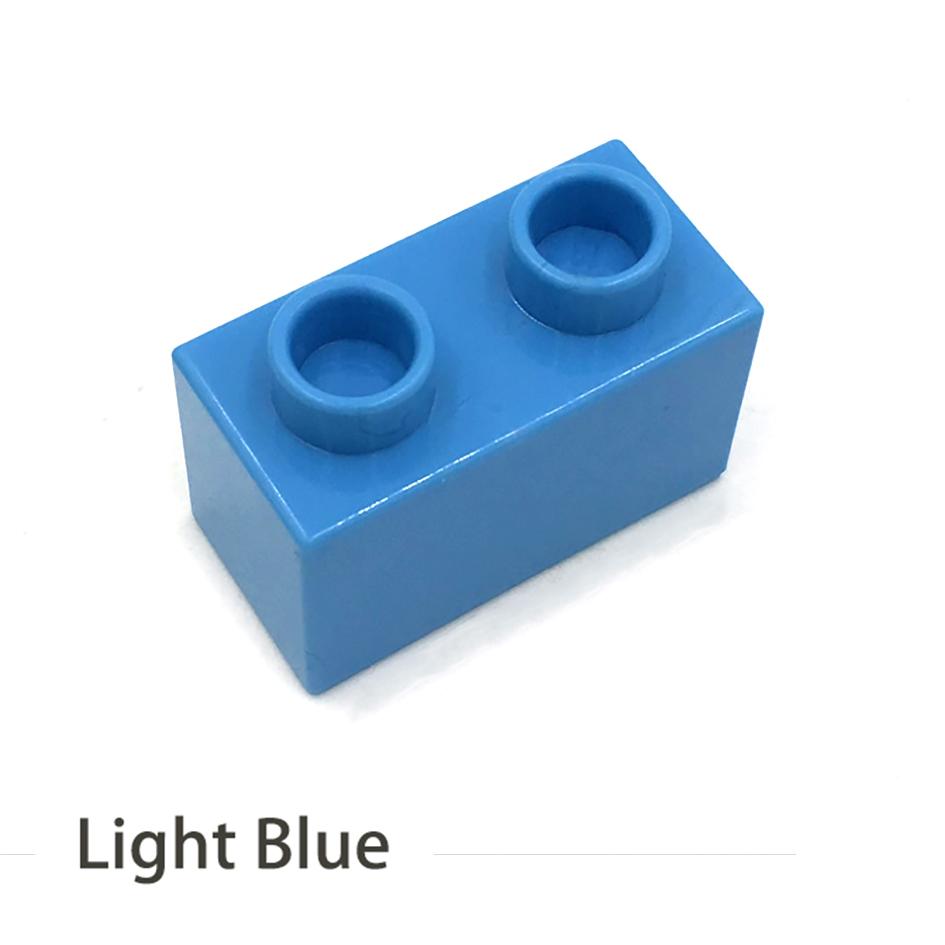 Non-Toxic Big Size Diy Building Blocks Thick Figures Bricks 1X2Dot 24Pcs Educational Creative Toys For Children Compatible With Brands