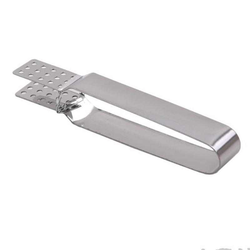 Stainless Steel Teabag Squeezer Tea Bag Tongs Strainer Ice Cube Mini Tong