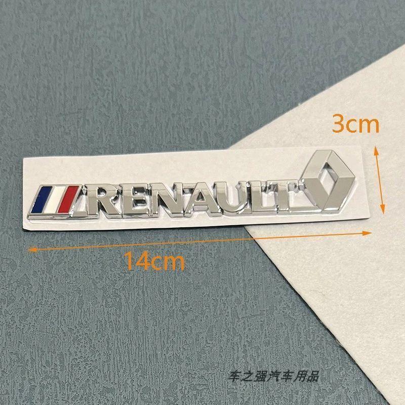 Car Emblem Badge Stickers For Renault Trafic Duster Megane 2 3 4 Clio Duster Fluence H Logan Captur Arkana Laguna MK4 Zoe RS