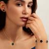 Ensemble collier, bracelet, boucles d'oreilles couleur Or 18 carats pour femmes, Pendentif fleur en acier inoxydable, Cadeau d'anniversaire pour Maman, Épouse, Petite amie