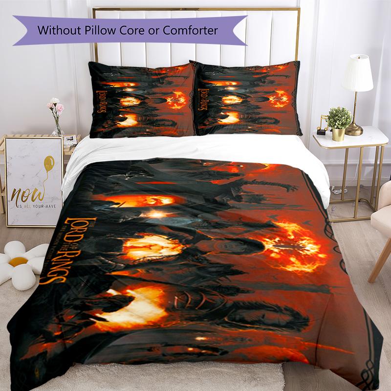 Lord Rings Quilt Cover Set Suitable for Living Room Machine Washable Perfect Gift for Friends Family