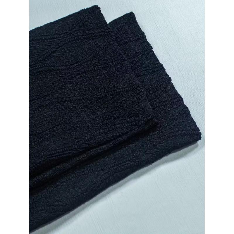 Spring and autumn comfortable casual elegant solid color fashion texture fabric pocket large size women's unbuttoned cardigan