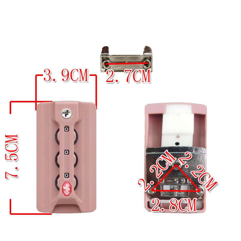 For 065C Customs Locks Luggage Compartment Code Locks Buckle Trolley Case Travel Luggage Anti-Theft Replacement Code Locks