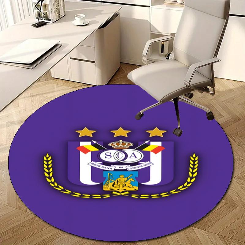 Personalized Anderlecht Round Chair Office Rug - Perfect for Mat, Office Chair & More - Ideal Gift for Birthdays and Holidays