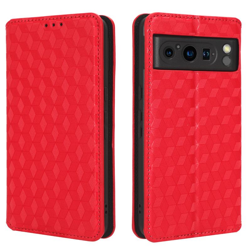 Leather Protective Drop-proof Stand Case with Card Holder for Google Pixel 8 Pro