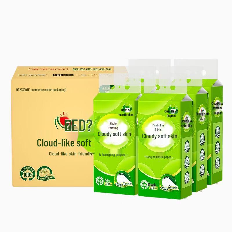 Mind Act Upon Mind Cloud Feel 4-Ply Hanging Facial Tissues