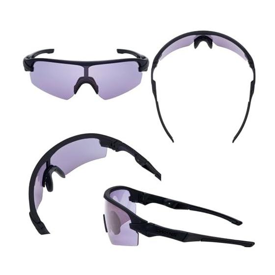 Used New [Swans] Sports Sunglasses STRIX D.A. STX DA-0018 MBK Made In Japan Normal Lens Matte Black/ULTRA Straight Gray