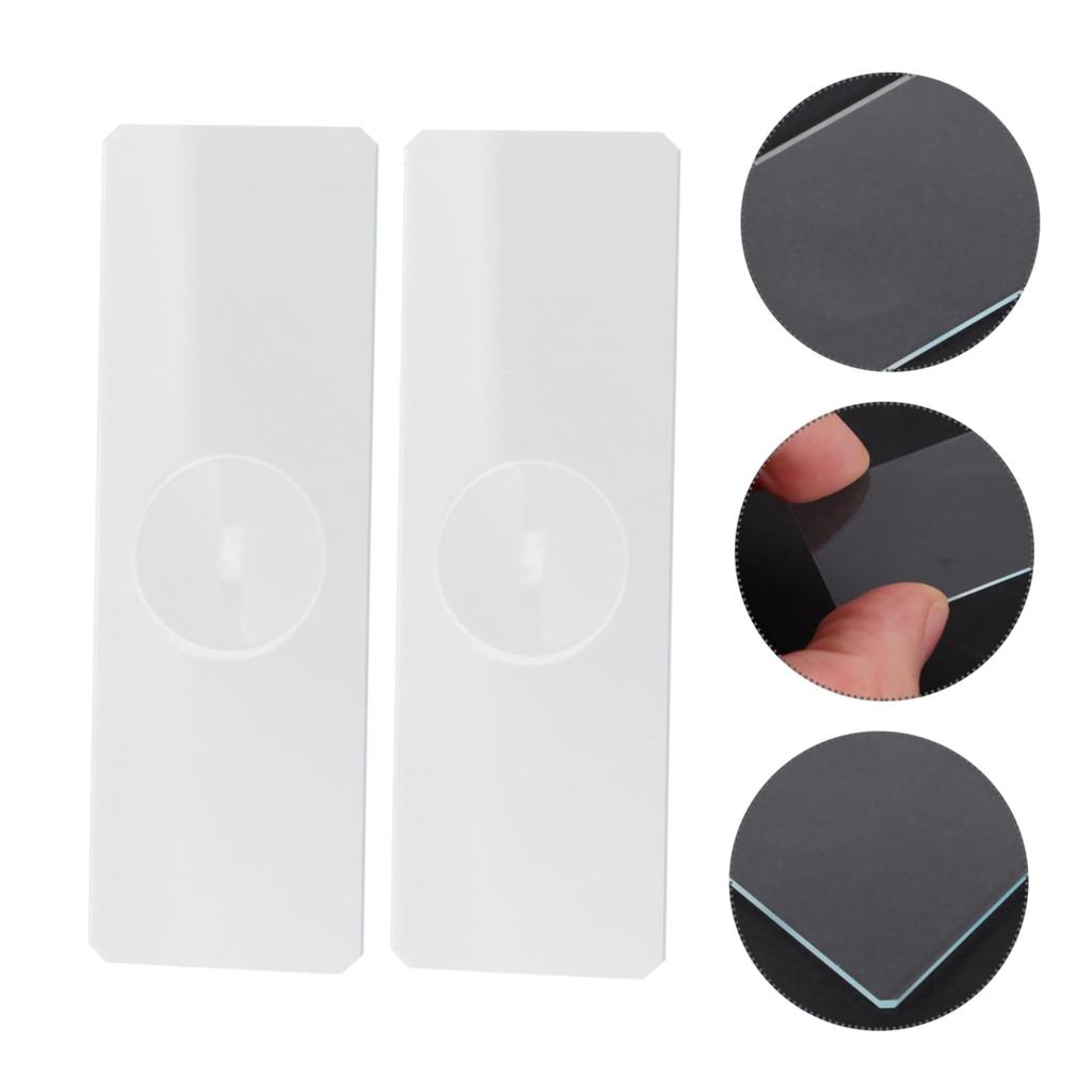 TOYMYTOY Concave Laboratory Microscope Circular Quartz Glass Frosted Thin Microscope Setup 50-Pack Slides, Slides, Slides, Slides, Slides, Slides,