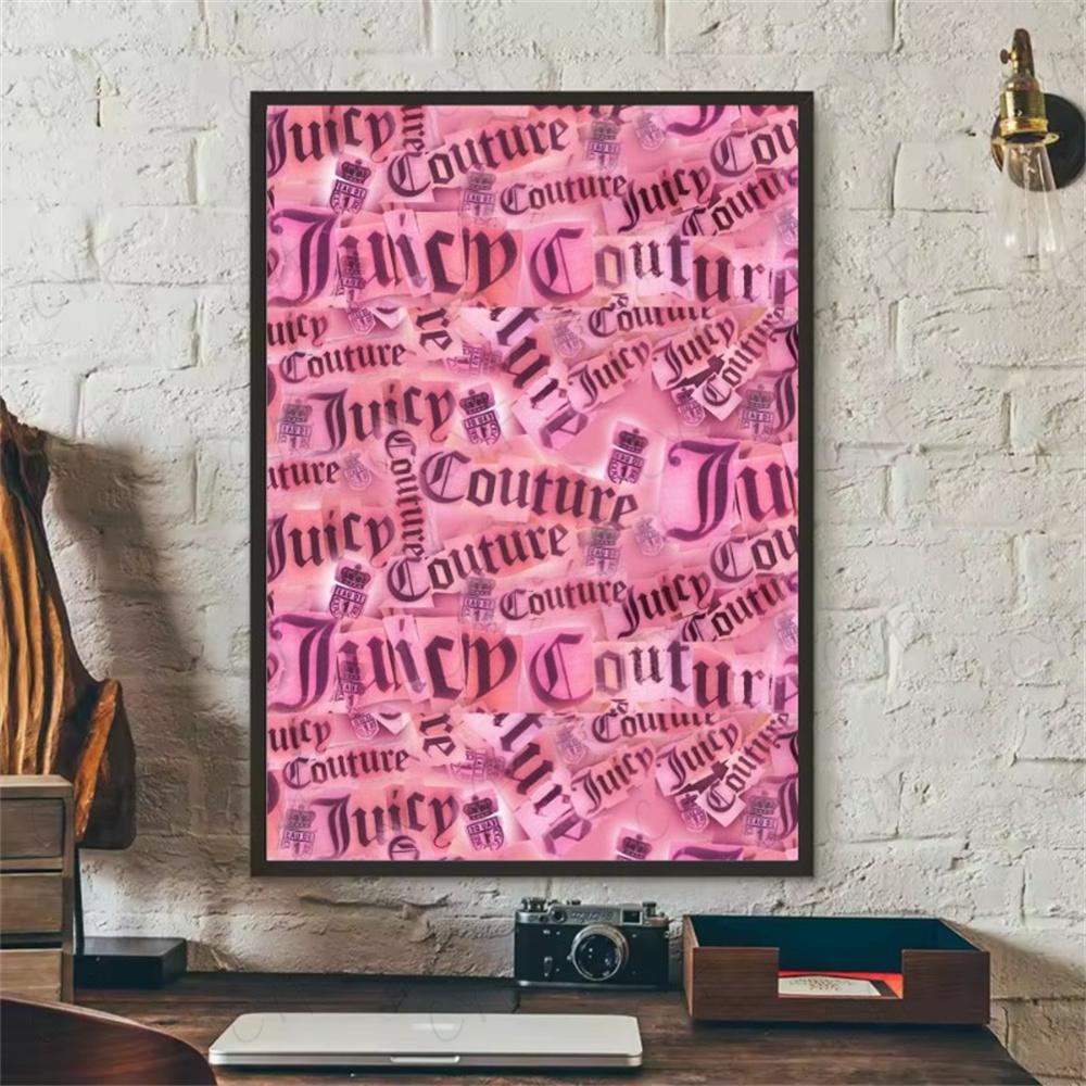 Mode Juicy Couture Poster HD 5D DIY Diamantmalerei Set Diamantstickerei Kreuzstich Heimdekoration Kunstmalerei