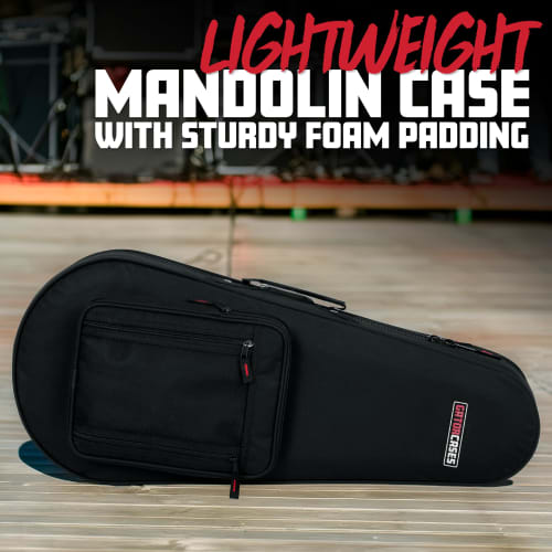 GATOR Lightweight Semi-Hard Case for Mandolin, GL Guitar Series, Made of EPS (GL-MANDOLIN)
