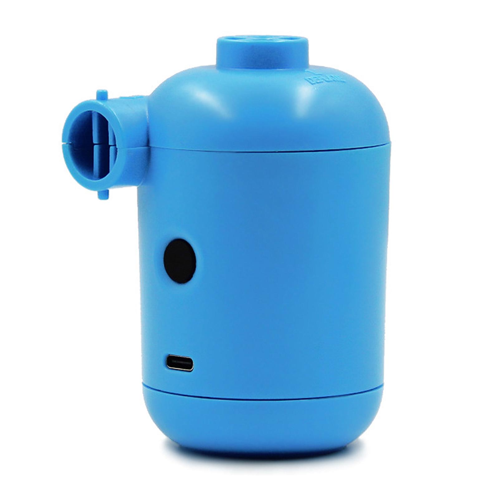 

Електричний повітряний насос USB 2200 Па, портативний повітряний насос постійного струму 5 В з 4 насадками для кемпінгу на відкритому повітрі синій