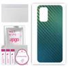 apgo Protective Skin Sticker for the Back Compatible with OnePlus Nord N200 5G, Wrap Film, Foil, Vinyl - Pattern Carbon Chameleon CAKA1