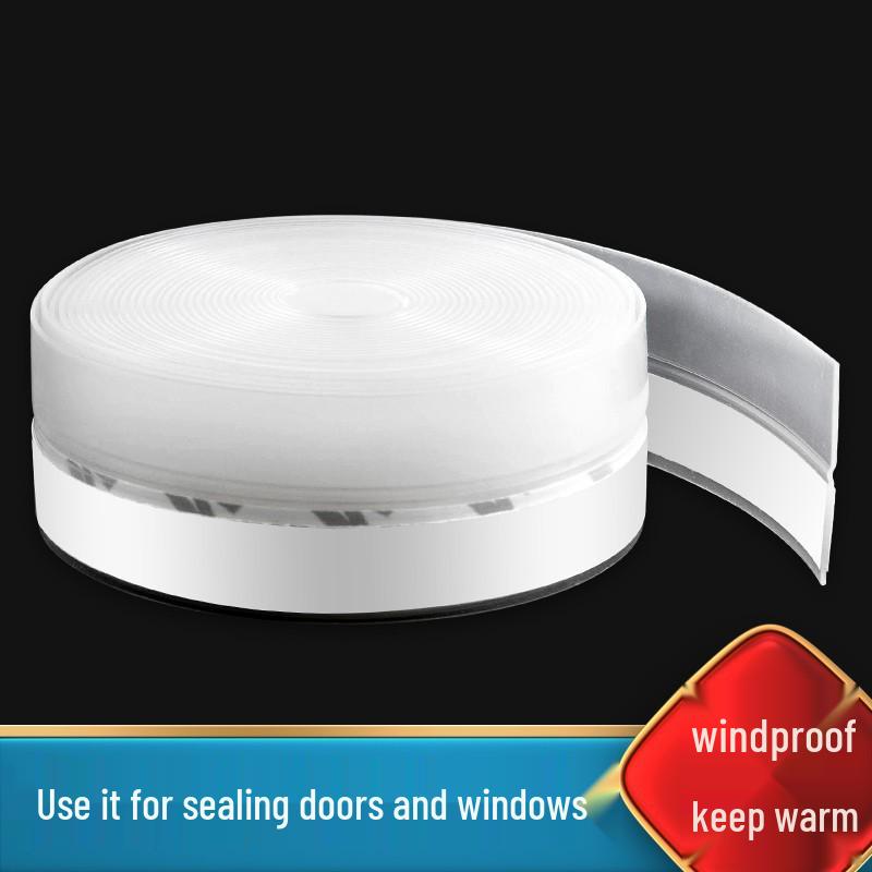 Self-Adhesive Door & Window Rubber Sealing Strip, Wind & Waterproof, Sound Insulation, for Gaps, Bottoms, and Edges