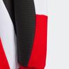 adidas Logo Print Hooded Long Sleeve Jacket Kids Jackets Red IA8281