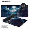 Großes Gaming-Mauspad Traumhafte Nachtszene Mond Schreibtischunterlage Home PC-Zubehör Computermauspad Setup Gamer-Tischmatte Spielmatte