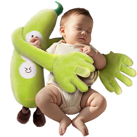 Baby Sleep Soothing Palm Cute Stuffed Plush Toy Baby Patter Fruit Shaped Comforting Pillow Gentle