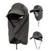 Outdoor Hiking Sun Hat Breathable Adjustable Caps Sun Protections Hat with Detachable Face Cover & Neck Flap Fishing Hat