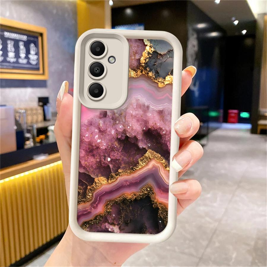 Case for Samsung Galaxy A16 A12 A13 A26 A32 A56 A35 A36 A53 A54 A34 A15 A71 A72 A51 A73 A23 Phone Cover Luxury Marble Pattern