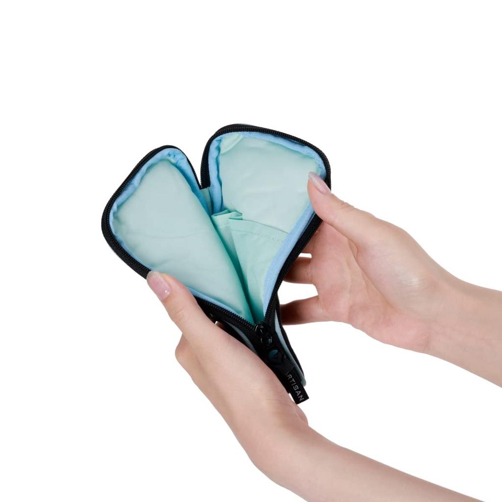 Artisan & Artist Slim Multi-Use Pouch "Wish of a Night" Navy 2OP-SH908 Makeup Pouch by Artisan & Artist*