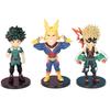 My Hero Academia 9 Pcs Cute Ver. Midoriya All Might Bakugou So Ochaco PVC Action Figure Boku no Hero Gift Doll Modelo 8-10cm