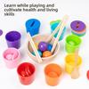 Matching Color Classification Cups Toy For Kids Early Learning Development And