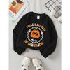 European Sizes Coolest Pumpkin Fashion Glasses Patch Girls' Crew Neck Sweatshirt, Western Top, Long Sleeved, Casual for Little Girls.
