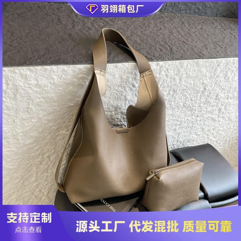 Large-capacity Bag Women's Summer Versatile New Casual Simple Shoulder Mother and Child Bag Commuter Tote Bag