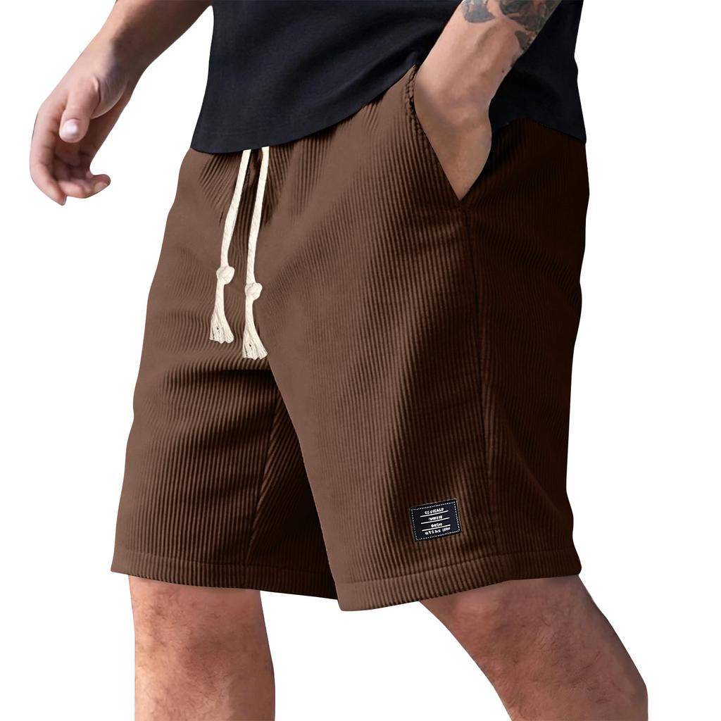Men's Summer Casual Shorts Men's Fashion Sports Textured Shorts