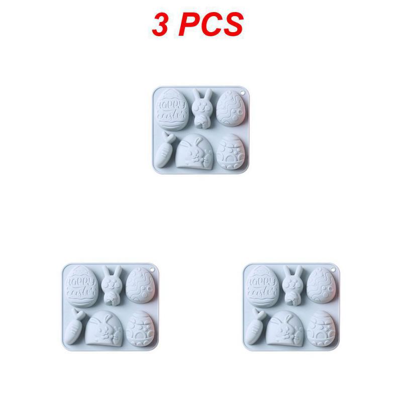 1~10PCS Cake Mold Cute Egg And Rabbit Style Gift Available For Easter Food Grade Silicone Kitchen Baking Accessories Tools