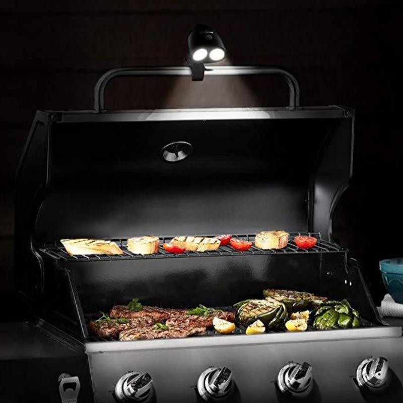 Portable Grill Bbq Lights Barbecue Grilling Led Smart Touch Lighting Heat Resistant Waterproof Night Lamp Bbq Camp Accessories