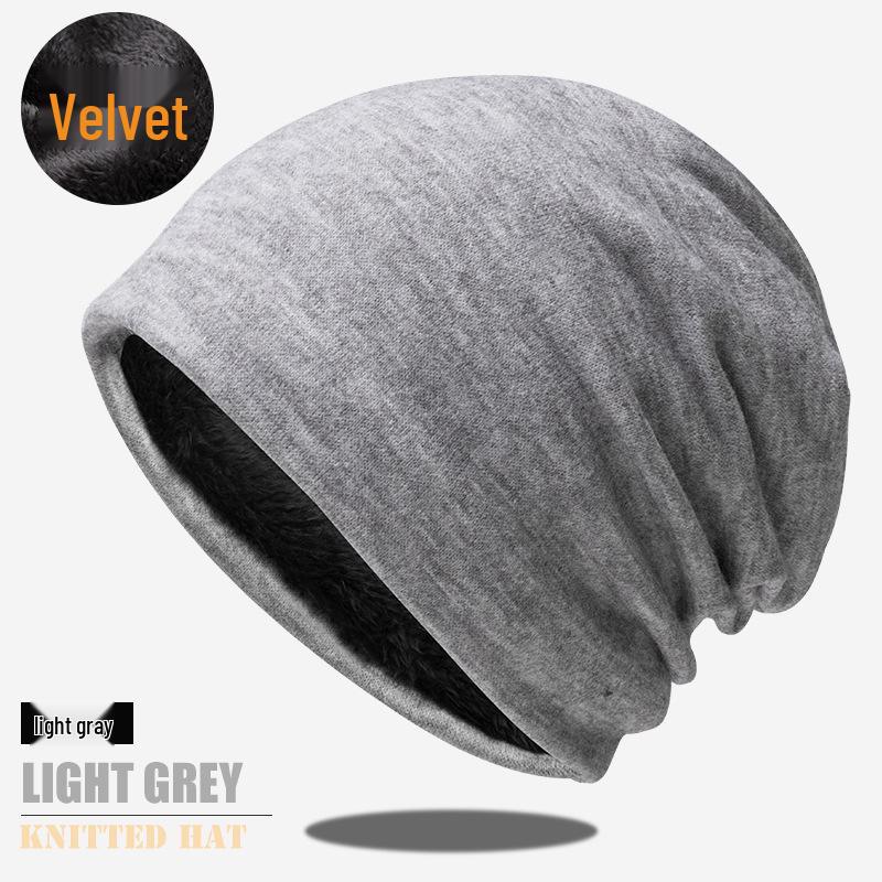 

Корейская мода Пуловер из плюша Вязаная шапка - Однотонная, Теплый дизайн без полей для осени и зимы One Size/Flexible