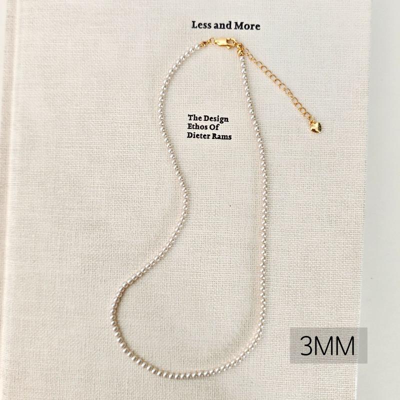 French round Shijia pearl necklace New Internet celebrity necklace Sweater chain Literary retro fashion necklace