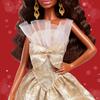 barbie Holiday Barbie Wavy Hair Signature Black Doll House for Pretend Play Gold JBH96 Dress-Up & (Ages 6+)