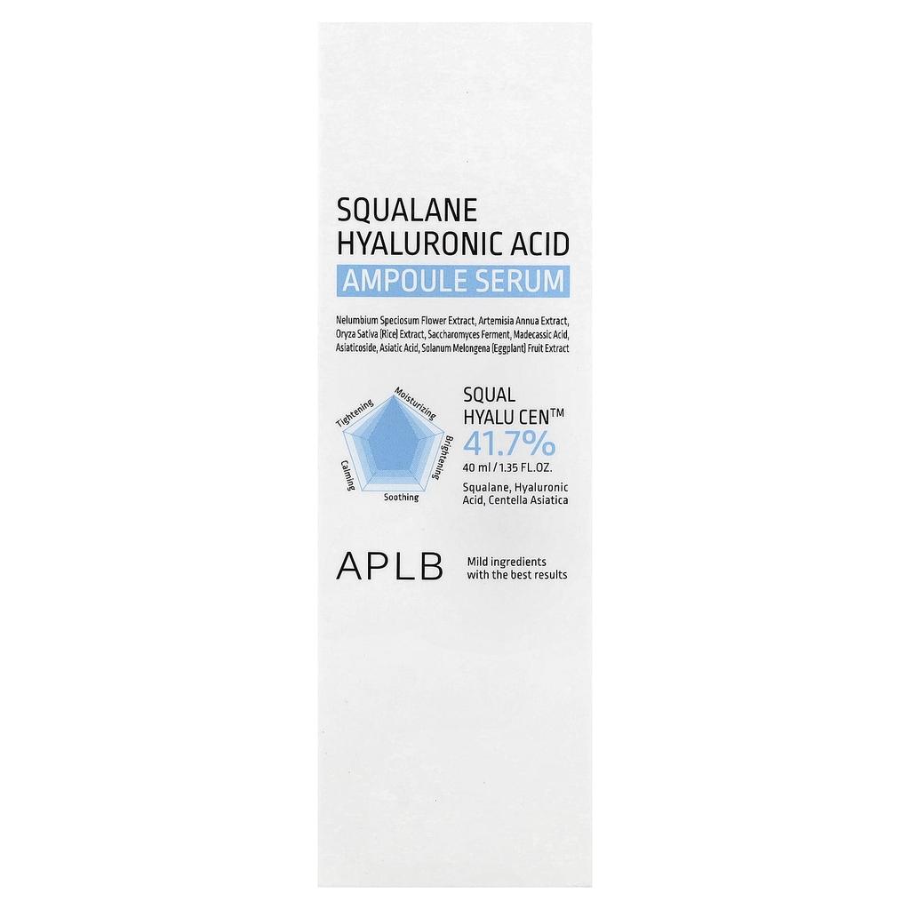 APLB Squalane Hyaluronic Acid Ampoule Serum, 40ml (1.35 fl oz)