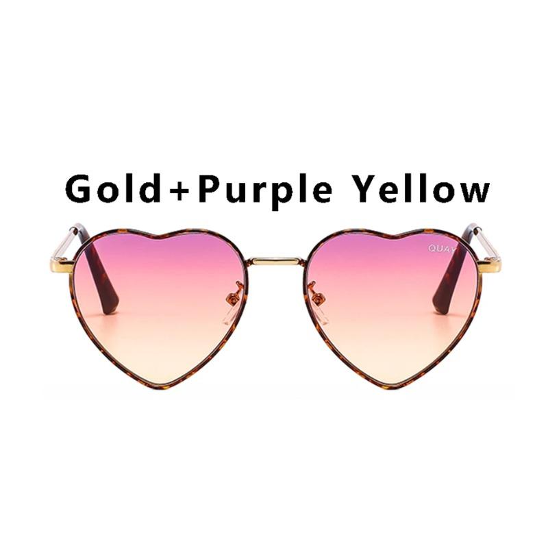 Lunettes de soleil Quay Heartbreaker pour femmes UV400 Designer Mode Rétro Lunettes Douces pour Dames Lunettes de Soleil Sexy Femme