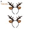 2 Stücke Hirschgeweih Stirnband Weihnachten Cosplay Haar Hoop Erwachsene Realistische Rentier Hörner Ohren Kostüm Haar-accessoire
