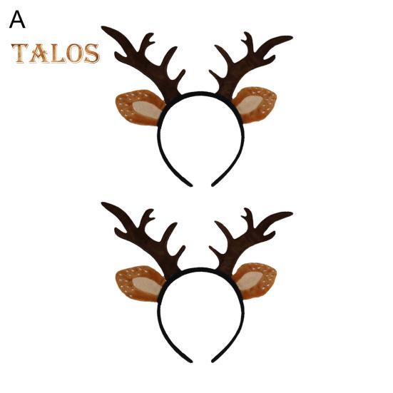 2 Stücke Hirschgeweih Stirnband Weihnachten Cosplay Haar Hoop Erwachsene Realistische Rentier Hörner Ohren Kostüm Haar-accessoire