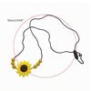 Sunflower Baby Teether Necklace Silicone Pendant Beads Teething Nursing Toys