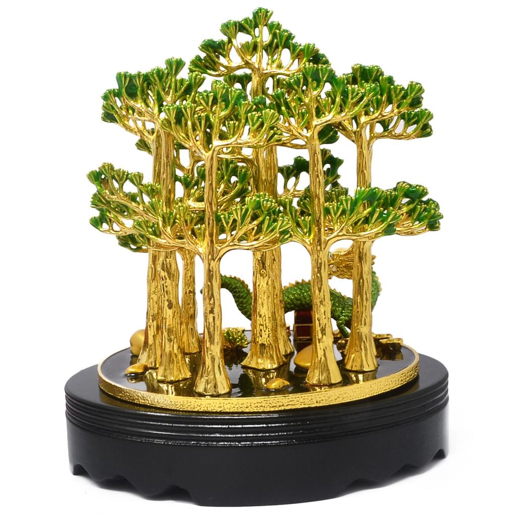 YISHUI Feng Shui Goods Forest Dragon Life Portrait Year of the Dragon Lucky Charm Dragon Ornament Home Decoration Garden Object Present Resin
