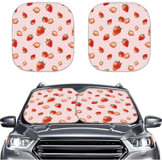 

Coldinair Cat Driving 2pcs Car Windshield Sun Shade, Medium земляничный