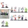 The Nightmare Before Christmas Skull Jack Figure Collectible Toy Pvc Material 10 Assorted Colors Set