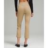 Lululemon Ribbed Softstreme Zip Leg High Rise Cropped Pant 25  Filbert Tan