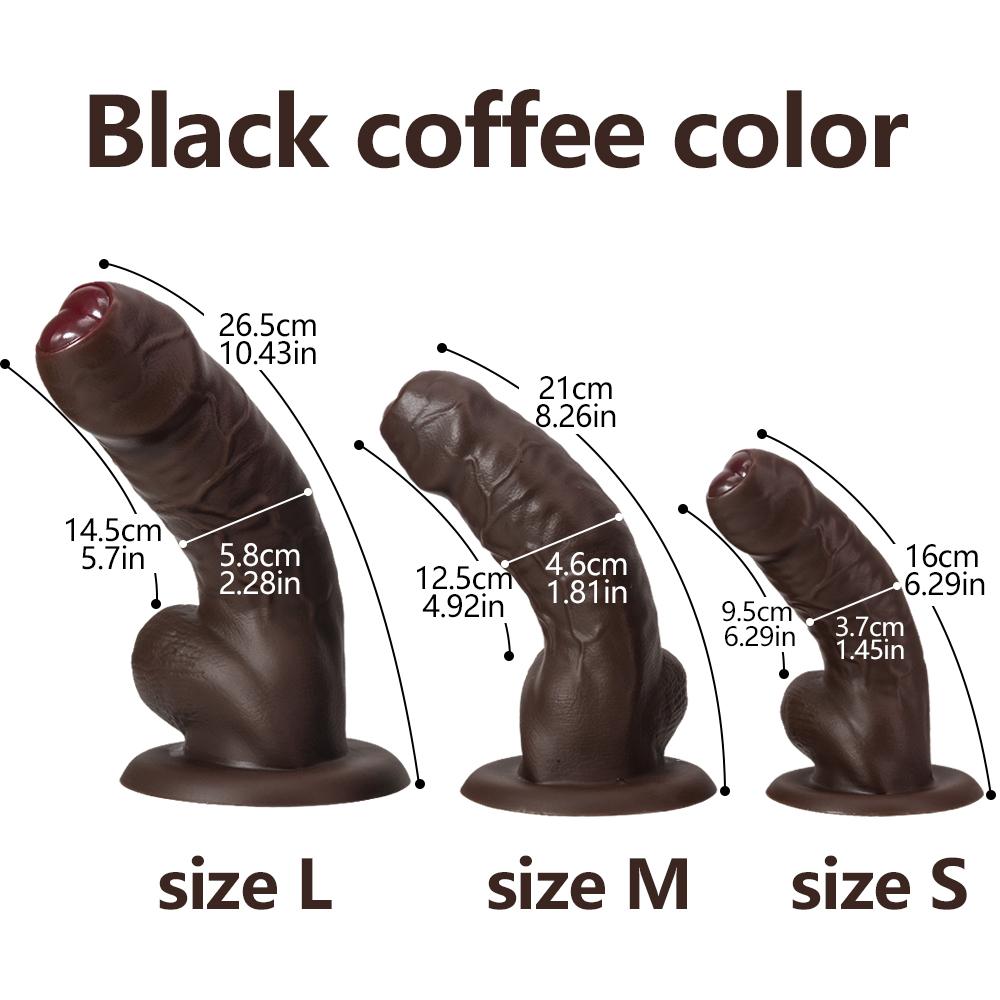 Black Wight Brother dvojitý tekutý silikonový make-up na umělý penis Žena masturbátor Tlustý dlouhý prázdninový penis sexuální potřeby pro dospělé