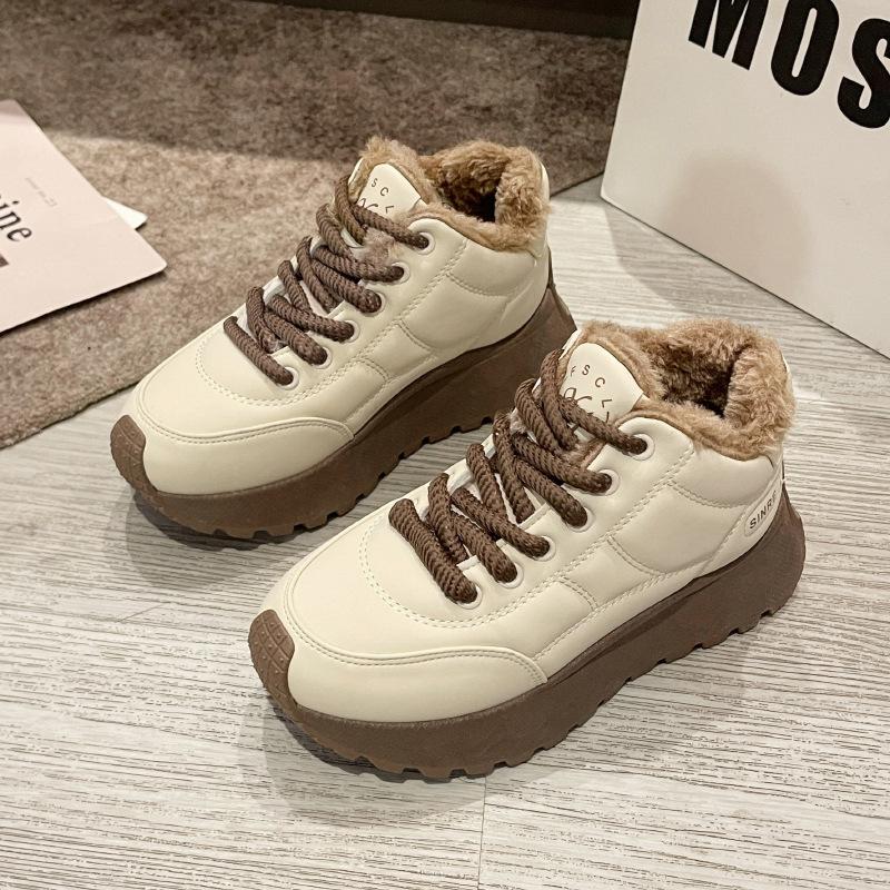 Forrest Gump Shoes Women's 2025 Winter Autumn and Winter Velvet Versatile Platform Student Non-slip Casual Sports Shoes GM6601